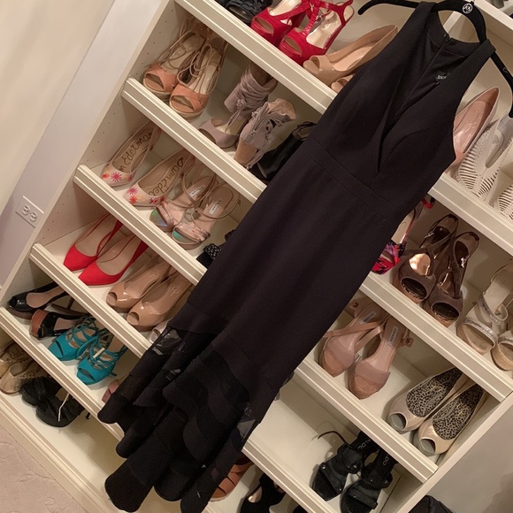 Black Hi Low Cocktail Dress - Picture 3 of 6